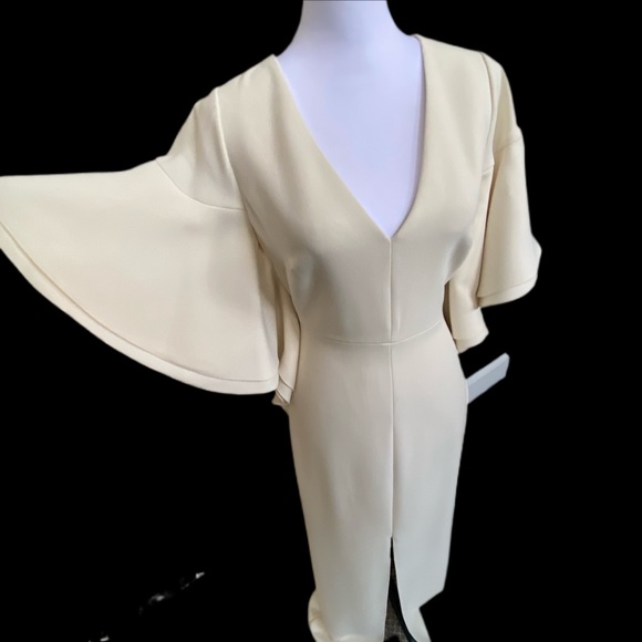 Halston Heritage size 4 Ivory Wedding Dress - Picture 2 of 13